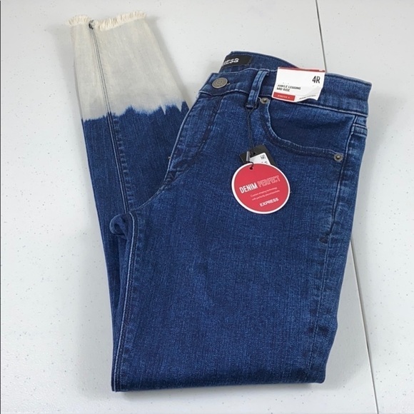 Express Denim Perfect Dip Dye Ankle Legging - Picture 6 of 10